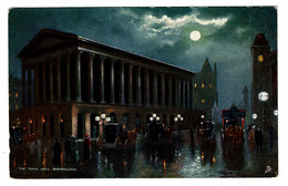 Ref 1408 - Early Raphael Tuck Postcard - The Town Hall Birmingham By Night - Warwickshire - Birmingham