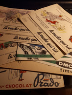 LOT DE BUVARDS LA VACHE QUI RIT-DMC ET AUTRES - Collections, Lots & Series