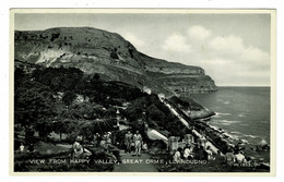 Ref 1409 - 1953 Postcard - View From Happy Valley Great Orme Llandudno - Caernarvonshire - Caernarvonshire