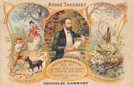 Thème: Littérature:  Ecrivains :   André Theuriet    Publicité Des Chocolats Lombart     (voir Scan) - Writers