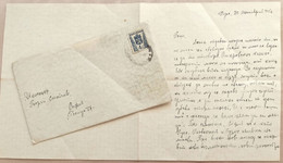 №92  Traveled Envelope And Letter Bulgaria 1945 - Local Mail Stamp - Otros & Sin Clasificación