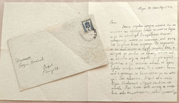 №92  Traveled Envelope And Letter Bulgaria 1945 - Local Mail Stamp - Andere & Zonder Classificatie