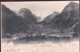 1901 - Linthal - Bad Stachelberg - Katre Mit Wertziffermarke Und Balkenstempel LINTHAL - GL Glarus