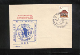 Germany / Deutschland DDR 1978 Return From The 12th DDR Antarctica Expedition Interesting Letter - Expéditions Antarctiques