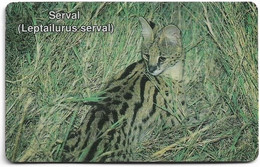 Namibia - Telecom Namibia - Serval Cat, Chip Siemens S30, (MID Cn. NAEI Xxxx Xxxx, Dashed Ø), 10$, Used - Namibia