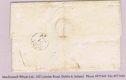 Ireland Dublin 1806 Circular Year Datestamp NO 10 1806 On Cover To Post Office Belfast Rated "6" Sixpence For 50 To 80 M - Préphilatélie