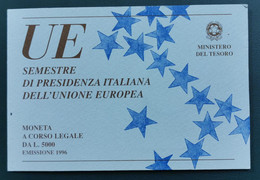 1996 PRESIDENZA ITALIANA UE - Gedenkmünzen
