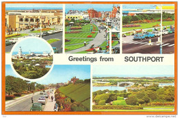 GB001, * GREETINGS From SOUTHPORT * SENT With STAMP - Southport