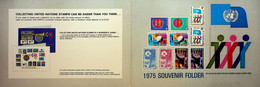 ((side) Unitted Nations New York Annual Collection (mint Stamps In Presentation Folder) 23x16cm - 1975 - Ungebraucht