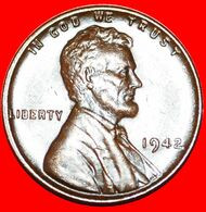 • WHEAT PENNY (1909-1958): USA ★ 1 CENT 1942! LINCOLN (1809-1865) LOW START★ NO RESERVE! - 1909-1958: Lincoln, Wheat Ears Reverse