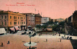 Alexandria - Alexandrie, Place Mohamed Aly (Ali) Bourse Et Tribunal Mixte - Le Caire Postal Trust - Alejandría