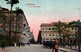 Alexandria - Alexandrie, Rue, Street Cherif Pacha - Le Caire Postal Trust - Alexandrië