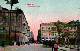 Alexandria - Alexandrie, Rue, Street Cherif Pacha - Le Caire Postal Trust - Alexandria