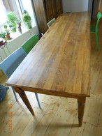 BROCANTE / BELLE ET GRANDE TABLE EN ORME / 2.68X0.80M HT0.76  2TIROIRS 6 PIEDS - Autres & Non Classés