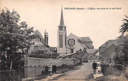 ¤¤  -   MOISLAINS   -   L'Eglise , Vue Prise De La Rue Carré   -   ¤¤ - Moislains