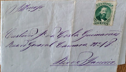 A) 1878 CIRCA, BRAZIL, SENT TO RIO DE JANEIRO, EMPEROR PETER II STAMP - Covers & Documents