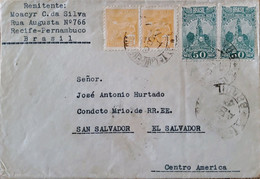 A) 1889, BRAZIL, FROM RECIFE – PERNAMBUCO TO SAN SALVADOR, STAMPS OF AVIATION AND BARTHOLOMEU GUSMAO - Covers & Documents