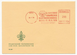 SCOUTISME - AUTRICHE - EMA 6eme Conférence Européenne Des Eclaireurs Aurichiens - Enveloppe En Tête - 29/7/1970 - Covers & Documents