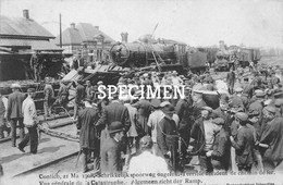 Contich 1928 Schrikkelijk Spoorweg Ongeluk - Algmeen Zicht Der Ramp - Kontich - Kontich