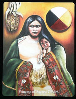 Delcampe - Princess Of Sacred Circles - Native American Indian - A Divination & Meditation Tarot Card - Tarot