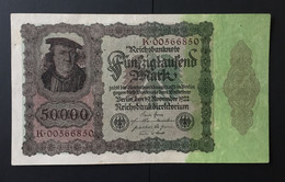 Banknote Reichsbanknote 50000 Mark 1922 Deutschland Germany Erhaltung Siehe Scans - 50.000 Mark