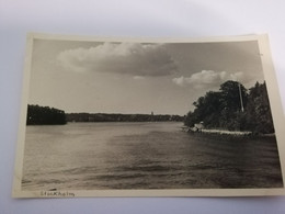 CPA CARTE PHOTO SUEDE STOCKHOLM LE FLEUVE RARE BELLE CARTE !! - Suède