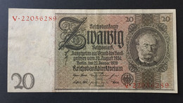 SELTEN Banknote 20 Reichsmark1929 Deutschland Germany Erhaltung Siehe Scans - 20 Reichsmark