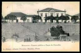 MONCORVO - MUNICIPIOS - Passeio Publico E Paços Do Concelho. ( Ed. Alberto Ferreira Nº 5) Carte Postale - Bragança