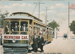 N°7040 R -cpm Tramway - Observation Car, San Antonio Texas- - Strassenbahnen