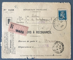 France N°265 (congrès Du B.I.T.) Sur DEVANT Des Valeurs à Recouvrer 1930 - (C1630) - 1921-1960: Modern Tijdperk