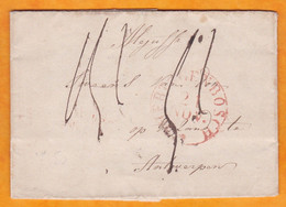1848 - Lettre Pliée En Néerlandais De Hertgenbosch Bois Le Duc Vers  Antwerpen, Anvers, Belgique - ...-1852 Prephilately