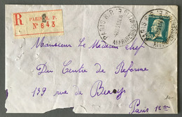 France N°181 Sur Enveloppe Recommandée TAD PARIS R.P. AFFRANCHISSEMENTS 4.12.1931 - (C1637) - 1921-1960: Modern Tijdperk
