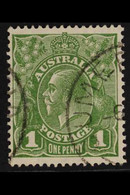 1926-30  1d Sage-green KGV Head DIE II Perf 13½x12½, SG 95b, Very Fine Cds Used, Very Fresh. For More Images, Please Vis - Other & Unclassified