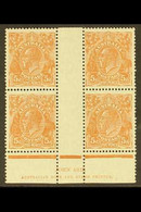 1926-30 IMPRINT BLOCK  5d Orange-brown, SG 103a, Plate 2 (B/W 127(2)z) Ash "N Over N" Imprint Block Of Four, Very Fine M - Other & Unclassified