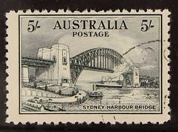 1932  5s Blue-green Sydney Harbour Bridge, SG 143, Fine Cds Used, Very Fresh. For More Images, Please Visit Http://www.s - Other & Unclassified