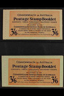 BOOKLETS  1952 3s6d Vermillion And Deep Blue On Green Cover Complete Booklets, Normal And With Waxed Interleaves, SG SB  - Other & Unclassified