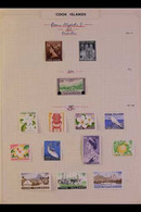 1953-1972 VERY FINE MINT COLLECTION.  An ALL DIFFERENT Collection Of Complete Sets With Associated Miniature Sheets Neat - Cook Islands