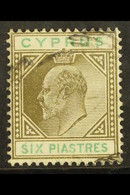 1902-04  6pi Sepia & Green, Watermark CA, SG 55, Fine Used For More Images, Please Visit Http://www.sandafayre.com/itemd - Other & Unclassified