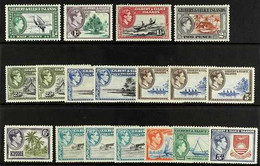 1939-55 KGVI PICTORIALS  A Fine Mint Group Presented On A Stock Card That Includes A Complete "Basic" Set (SG 43/54) Plu - Gilbert & Ellice Islands (...-1979)