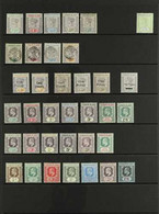 1890-1911 OLD TIME MINT COLLECTION  Presented On A Stock Page That Includes 1890 QV Range With Most Values To 7d Plus An - Leeward  Islands