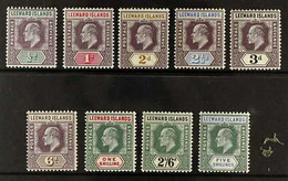 1902  KEVII Complete Set, SG 20/28, Never Hinged Mint, Fresh & Scarce. (9 Stamps) For More Images, Please Visit Http://w - Leeward  Islands
