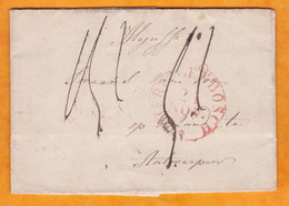 1848 - Lettre Pliée En Néerlandais De Hertgenbosch, Pays Bas  Vers  Antwerp, Belgique - Cachet D 'entrée En Belgique - ...-1852 Vorläufer