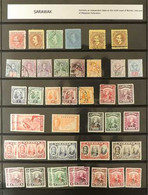 1875-1986 MINT & USED RANGES  With Light Duplication On Stock Pages, Includes 1946 Centenary Sets (x2) Mint, 1947 Opts S - Sarawak (...-1963)