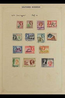 1935-1970 INTERESTING MINT & USED COLLECTION  A Charming Old Time Mint & Used Collection With Many Complete Sets, Both M - Southern Rhodesia (...-1964)