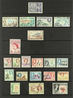 1953-64 QEII USED COLLECTION.  An ALL DIFFERENT Used Collection Presented On Stock Pages That Includes A Complete Run Fr - Southern Rhodesia (...-1964)