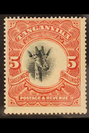 1922-24  5s Scarlet Watermark Upright Giraffe, SG 86a, Fine Mint, Centred To Top Left, Very Fresh. For More Images, Plea - Tanganyika (...-1932)