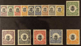 1922-24  Giraffe Set Complete (all High Values Wmk Sideways), SG 74/88, Very Fine Lightly Hinged Mint (15 Stamps) For Mo - Tanganyika (...-1932)