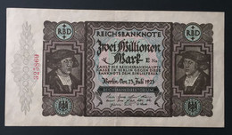 RAR Banknote Reichsbanknote 2 Millionen Mark 1923 Deutschland Germany Erhaltung Siehe Scans - 2 Mio. Mark