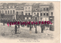 72- MAMERS - CATASTROPHE DU 7 JUIN 1904- N° 23- FUNERAILLES DES VICTIMES- CORTEGE OFFICIEL - Mamers