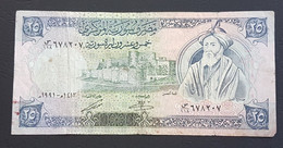 DH1003b - Syria 25 Liras Banknote 1991 #S/118 678207 - Siria